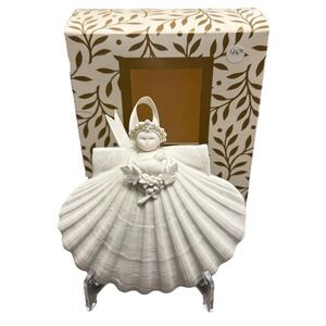Margaret Furlong 5" 2000 Spring Angel Shell Ornament Limited Edition Vintage NIB